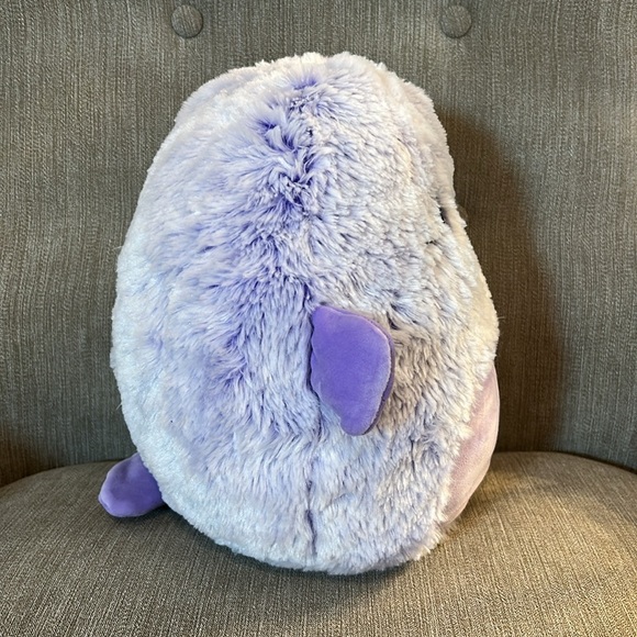 Squishmallows Fuzz-A-Mallows Ellen the Seal NWT beautiful Periwinkle Purple 12” - Picture 7 of 10